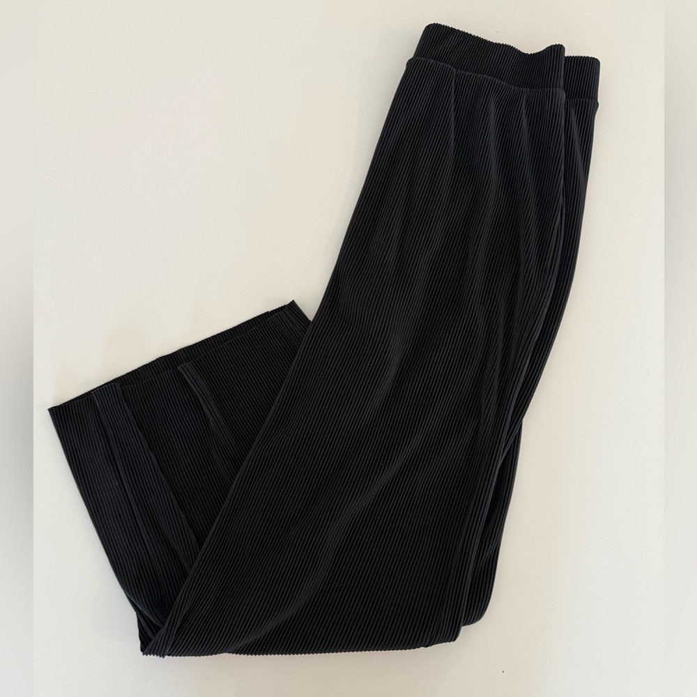 Black Tape_ Black Pleated Trousers